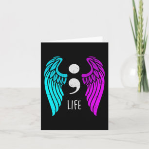 Suicide Prevention Awareness vleugels Angel Semico Kaart
