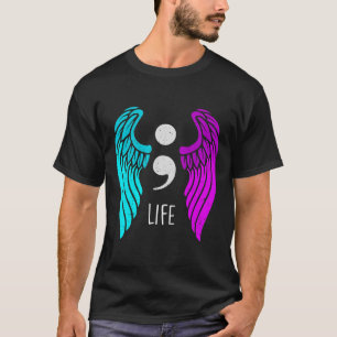 Suicide Prevention Awareness vleugels Engel Semico T-shirt