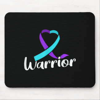 Suicide Prevention Awareness Warrior Roze en Blauw Muismat