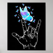 Suicide Prevention Awareness Week Butterfly Love H Poster (Voorkant)