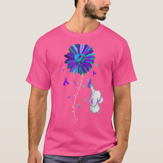 Suicide Prevention Awareness Week Lint Zonnebloem T-shirt (Voorkant)