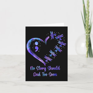 Suicide Prevention Awareness Week Semicolon Dragon Kaart