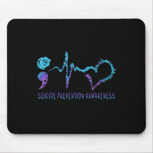 Suicide Prevention Awareness Week Shirt Hartslag Muismat
