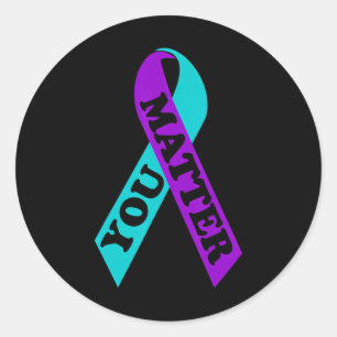 Suicide Prevention Awareness Week Shirt U probleem Ronde Sticker