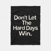 Suicide Prevention- Don't Let The Hard Days Win  Fleece Deken (Voorkant)