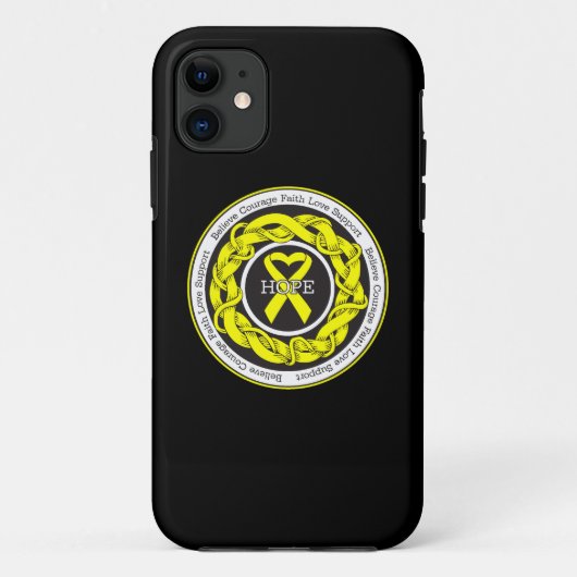 Suicide Prevention Hope Intertwind Ribbon Case-Mate iPhone Case (Achterkant)