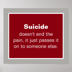 Suïcide Prevention Quote Poster
