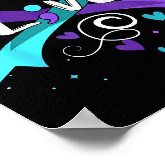 Suicide Prevention - Semicolon Suicide Awareness R Poster (Hoek)