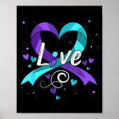 Suicide Prevention - Semicolon Suicide Awareness R Poster (Voorkant)