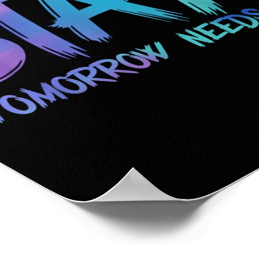 Suicide Prevention Stay Tomorrow Needs You Awarene Poster (Hoek)