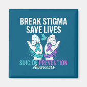 Suicide Prevention Suprt Break Stigma Suicide Awar Magneet (Voorkant)