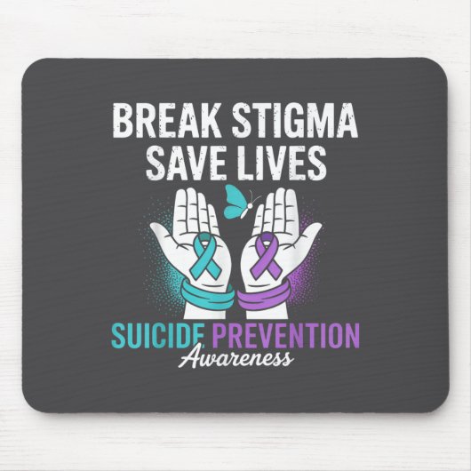 Suicide Prevention Suprt Break Stigma Suicide Awar Muismat (Voorkant)