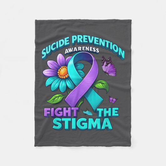 Suicide Prevention Suprt Fight Stigma Suicide Awar Fleece Deken (Voorkant)