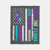 Suicide Prevention Suprt Fight Stigma Suicide Awar Fleece Deken (Voorkant)