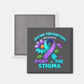 Suicide Prevention Suprt Fight Stigma Suicide Awar Magneet (Voorkant / Achterkant)