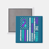 Suicide Prevention Suprt Fight Stigma Suicide Awar Magneet (Voorkant / Achterkant)