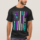Suicide Prevention Suprt Fight Stigma Suicide Awar T-shirt (Voorkant)