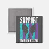 Suicide Prevention Suprt Tomorrow _ I For Suprters Magneet (Voorkant / Achterkant)