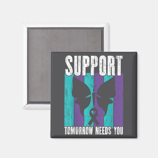 Suicide Prevention Suprt Tomorrow _ I For Suprters Magneet (Voorkant / Achterkant)