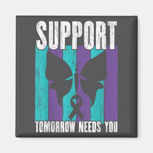 Suicide Prevention Suprt Tomorrow _ I For Suprters Magneet (Voorkant)