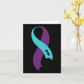 Suicide Prevention Survivor Ribbon Pro-Life Top Kaart (Gele Bloem)