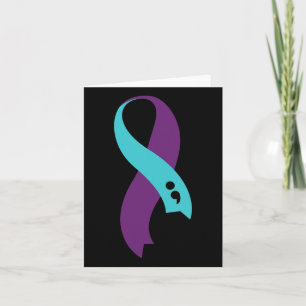 Suicide Prevention Survivor Ribbon Pro-Life Top Kaart