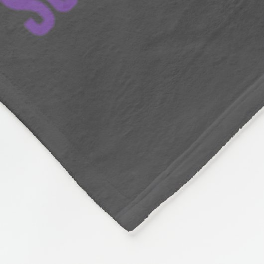 Suicide Prevention Teal Purple Ribbon Suprt  Fleece Deken (Hoek)