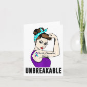 Suicide Prevention Warrior Unbreakable Perfect Str Kaart (Voorkant)