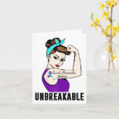 Suicide Prevention Warrior Unbreakable Perfect Str Kaart (Gele Bloem)