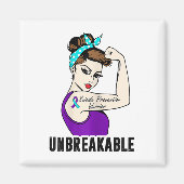 Suicide Prevention Warrior Unbreakable Perfect Str Magneet (Voorkant)