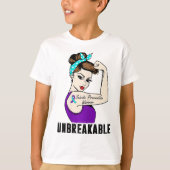 Suicide Prevention Warrior Unbreakable Perfect Str T-shirt (Voorkant)