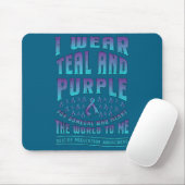 Suicide Prevention Wear Teal Purple For Someone Aw Muismat (Met muis)