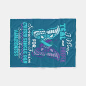 Suicide Prevention Wear Teal Purple Someone I Miss Fleece Deken (Voorkant (Horizontaal))