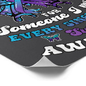 Suicide Prevention Wear Teal Purple Someone I Miss Poster (Hoek)
