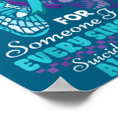 Suicide Prevention Wear Teal Purple Someone I Miss Poster (Hoek)