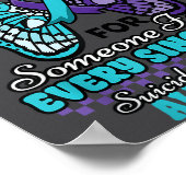 Suicide Prevention Wear Teal Purple Someone I Miss Poster (Hoek)