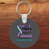 Suicide Prevention Wear Teal Purple Someone Meant  Sleutelhanger (Voorkant)