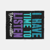 Suicide Prevention You _ I For Suprters  Fleece Deken (Voorkant (Horizontaal))