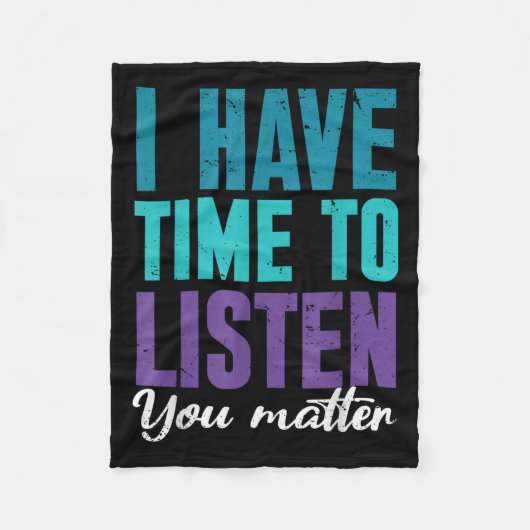 Suicide Prevention You _ I For Suprters  Fleece Deken (Voorkant)