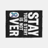 Suicide Prevention Your Story _ I For Suprters  Fleece Deken (Voorkant (Horizontaal))