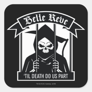 Suicide Squad   Afbeelding van Belle Reve Reaper Vierkante Sticker