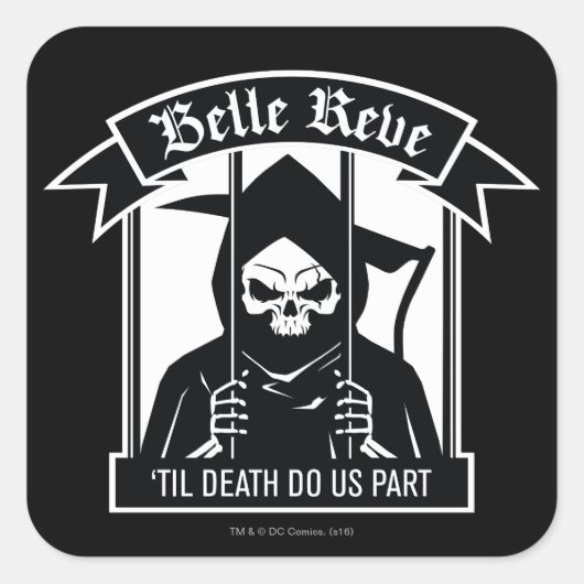 Suicide Squad | Afbeelding van Belle Reve Reaper Vierkante Sticker (Voorkant)