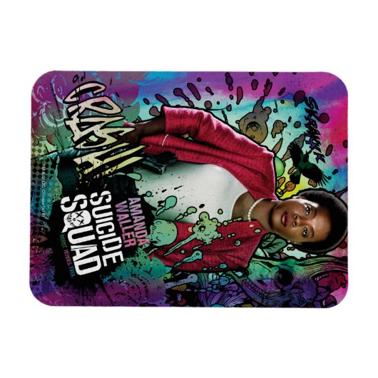 Suicide Squad | Amanda Waller Character Graffiti Magneet (Horizontaal)