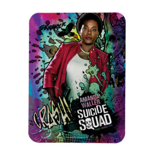 Suicide Squad   Amanda Waller Character Graffiti Magneet
