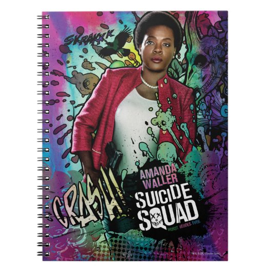 Suicide Squad | Amanda Waller Character Graffiti Notitieboek (Voorkant)
