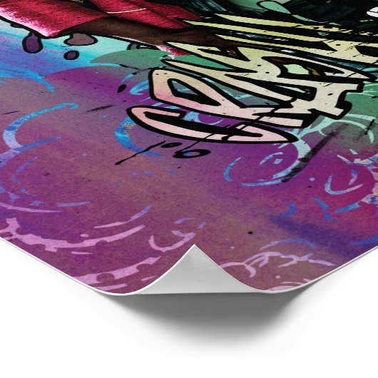 Suicide Squad | Amanda Waller Character Graffiti Poster (Hoek)