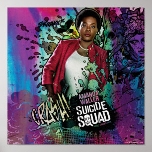 Suicide Squad   Amanda Waller Character Graffiti Poster