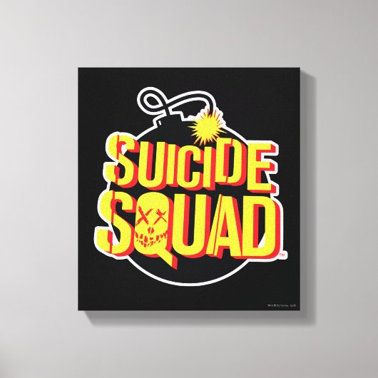 Suicide Squad | Bomb-Logo Canvas Afdruk (Voorkant)
