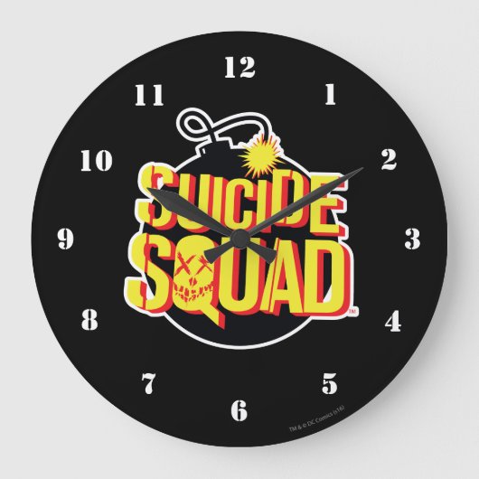 Suicide Squad | Bomb-Logo Grote Klok (Voorkant)