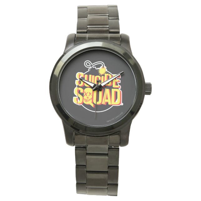 Suicide Squad | Bomb-Logo Horloge (Voorkant)